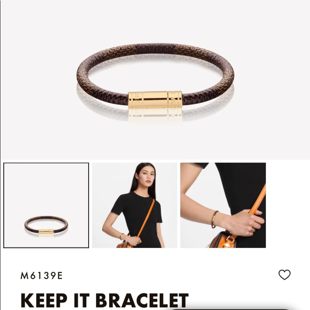 Authentic Louis Vuitton keep it bracelet